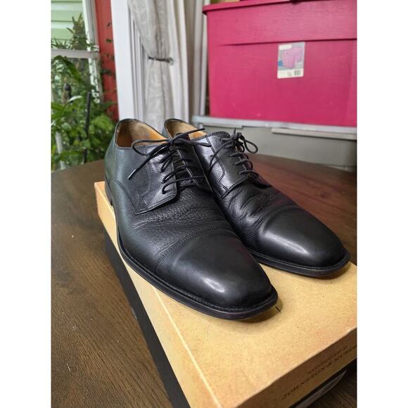 Johnston & Murphy Other - Johnston & Murphy Men's 15-0671 Bradford Leather CapToe Oxford Shoe Black 12M